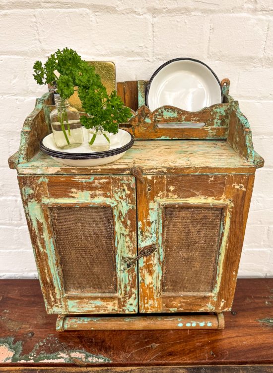 Small Original Wooden Cabinet with hanging - Image 2