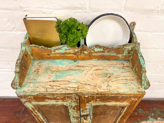 Small Original Wooden Cabinet with hanging - Image 4