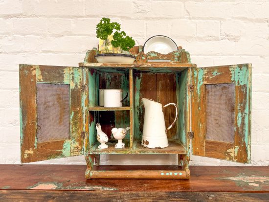 Small Original Wooden Cabinet with hanging - Image 6