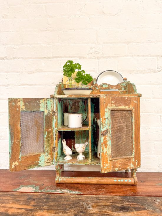 Small Original Wooden Cabinet with hanging - Image 5