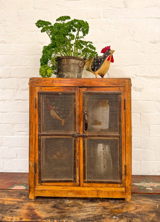 Small Original Mesh/Wood Cabinet - Image 2