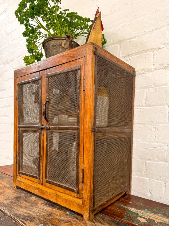 Small Original Mesh/Wood Cabinet