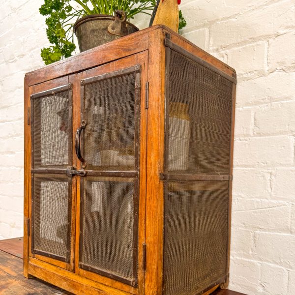 Small Original Mesh/Wood Cabinet