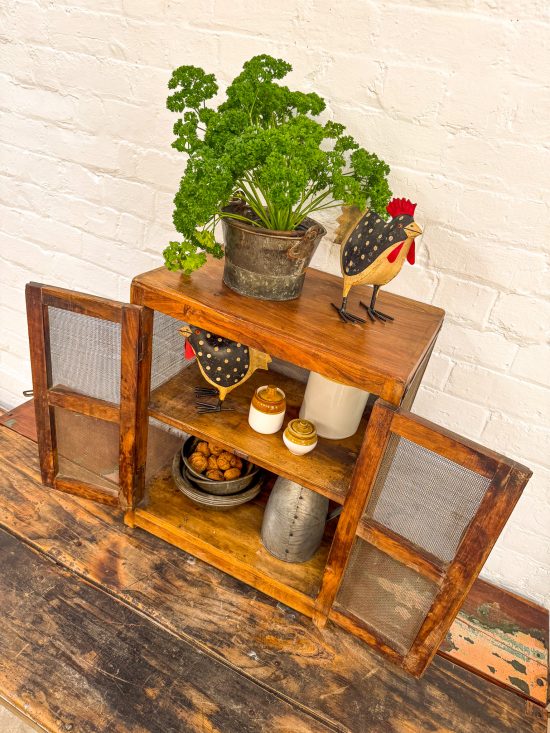 Small Original Mesh/Wood Cabinet - Image 7