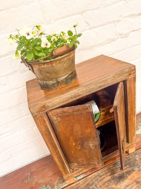 Original Small Wooden Cabinet - Image 5