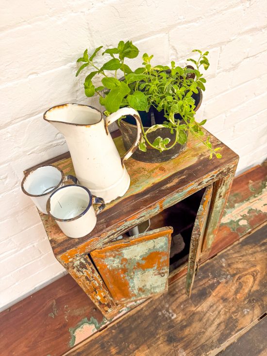 Original Small Wooden Cabinet - Image 4