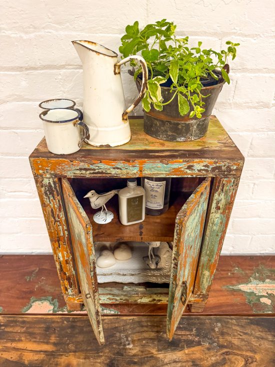 Original Small Wooden Cabinet - Image 5