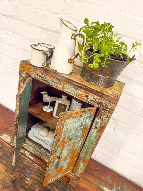 Original Small Wooden Cabinet - Image 6