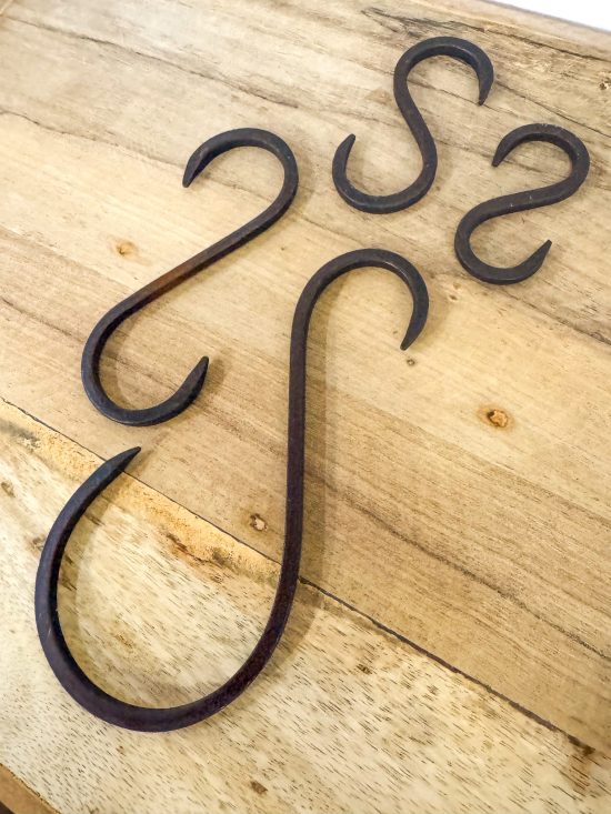 Set 4 Iron Butchers Hooks - Image 3