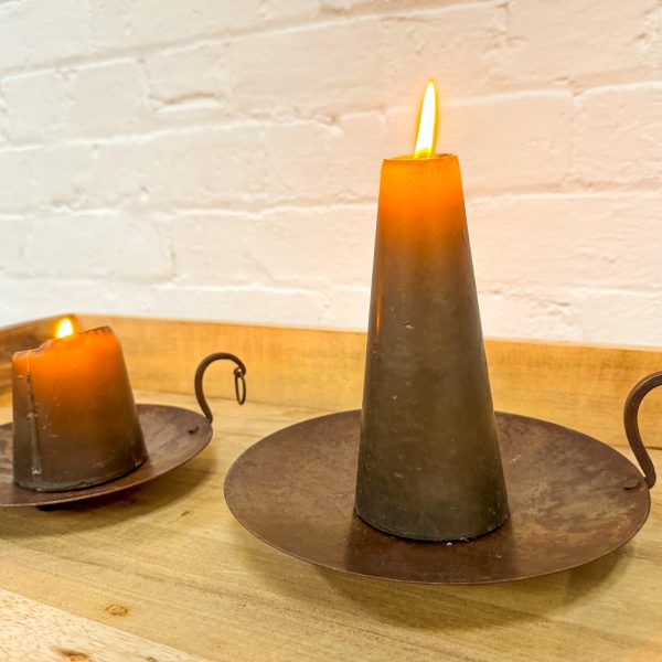 Set 2 Iron Candle Plates