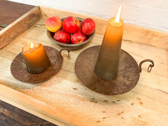 Set 2 Iron Candle Plates - Image 3