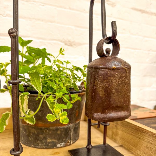 Original Iron Bell on Stand w/striker (bell size may vary)
