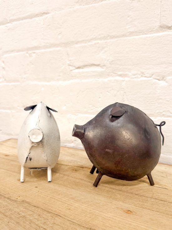 Set 2 Iron Piggy Banks