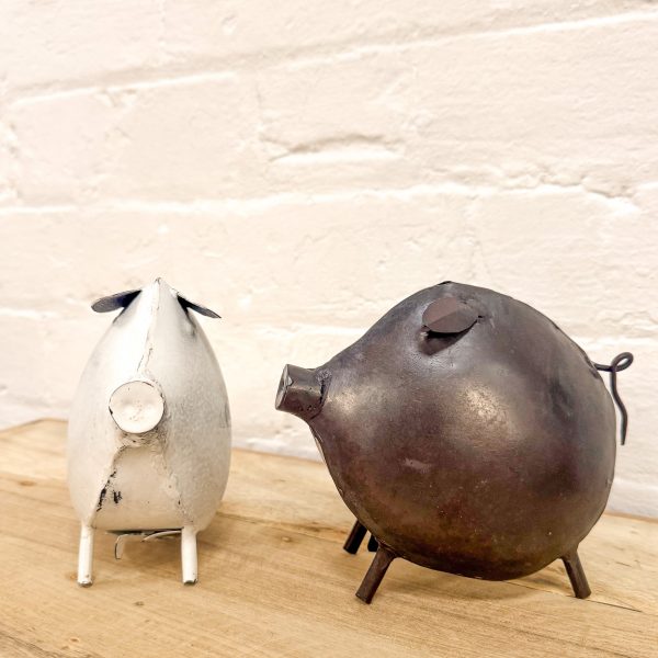 Set 2 Iron Piggy Banks