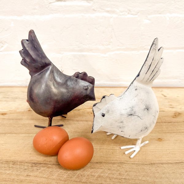 Set 2 Metal Chicks