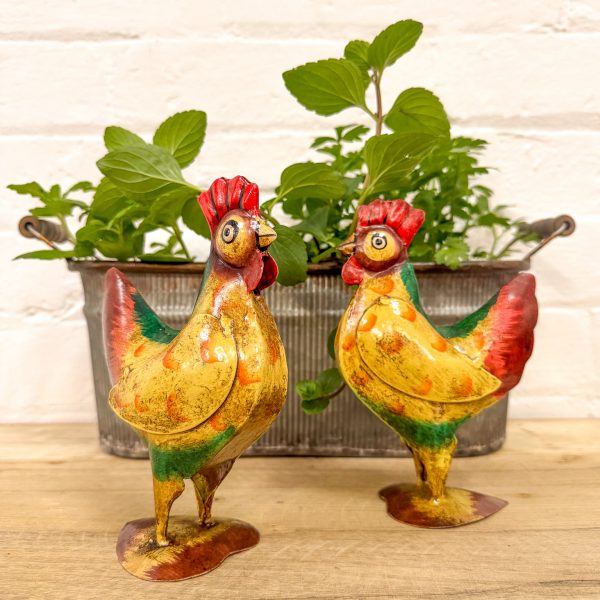 Set 2 Colourful Bantam Roosters