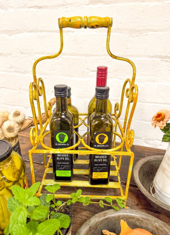 Iron 4 Bottle Iron Trug