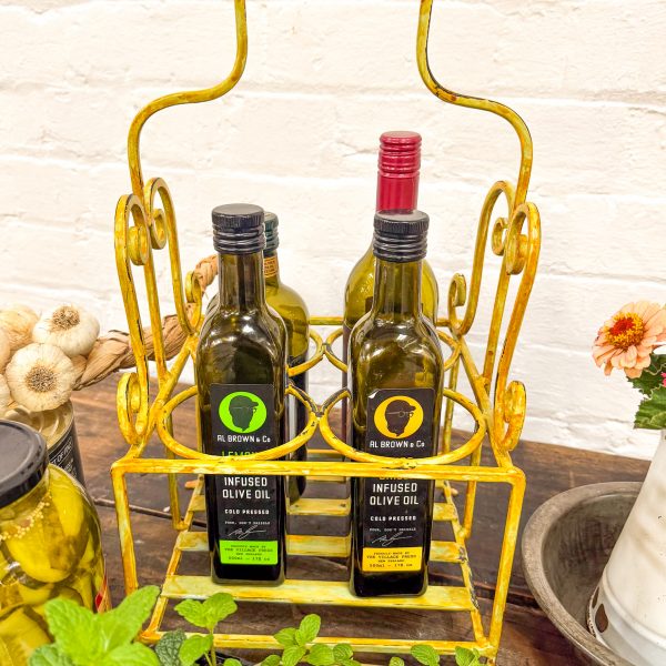 Iron 4 Bottle Iron Trug