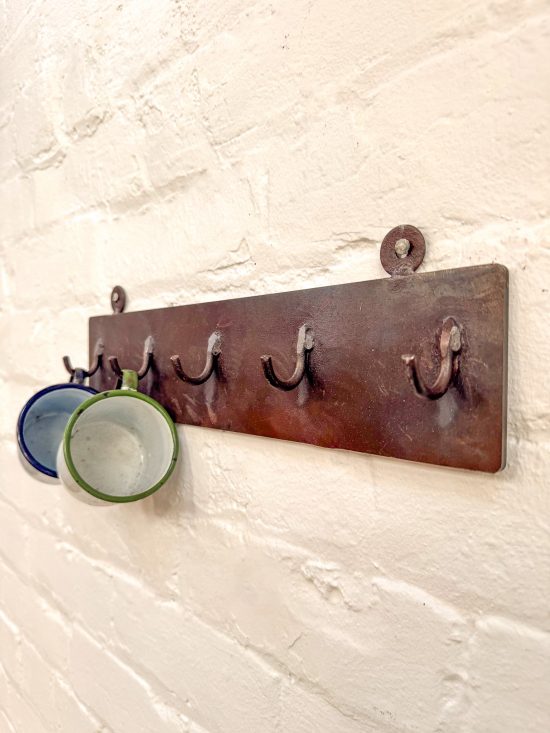 Solid Iron Wall Hanger w/5 hooks - Image 3