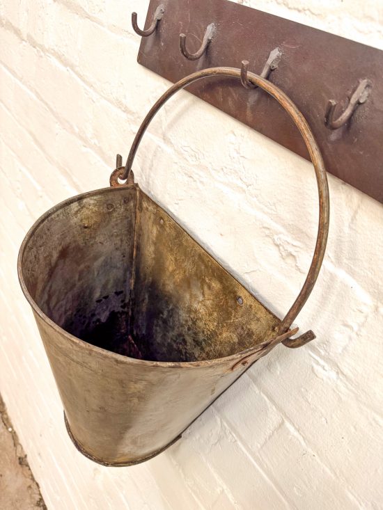 Iron demi Wall Bucket (hooks not included)