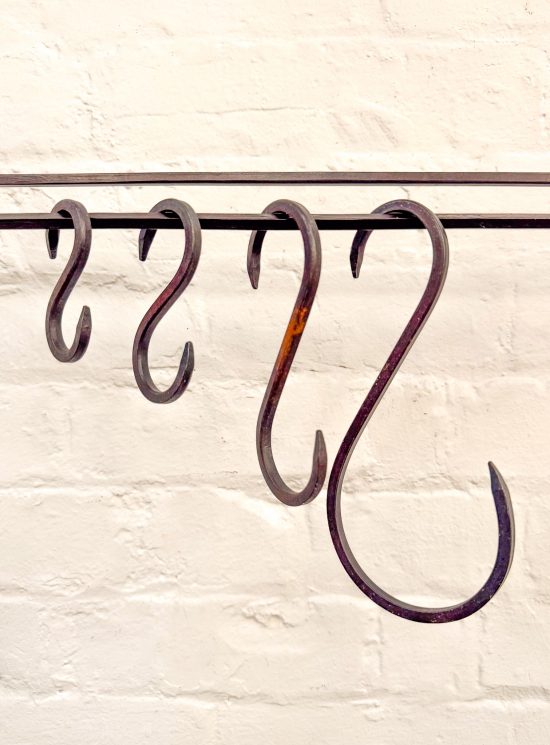 Set 4 Iron Butchers Hooks