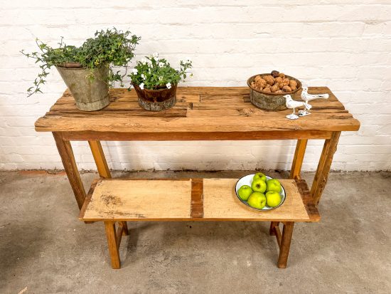 Rustic Wooden Country Console - Image 2