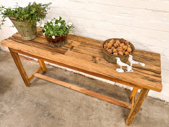Rustic Wooden Country Console - Image 6