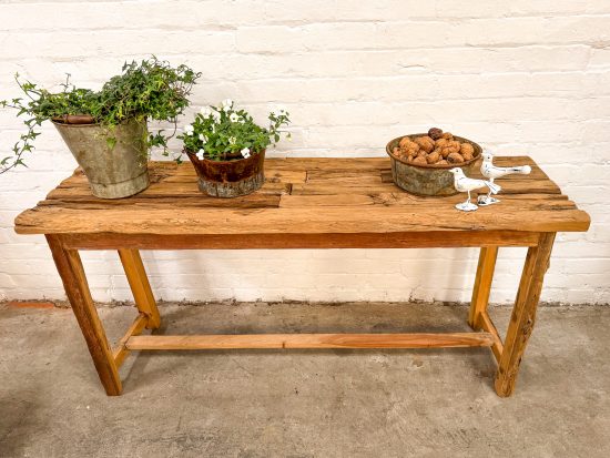 Rustic Wooden Country Console - Image 4