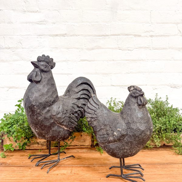 Set 2 Resin Farmyard Mr & Mrs