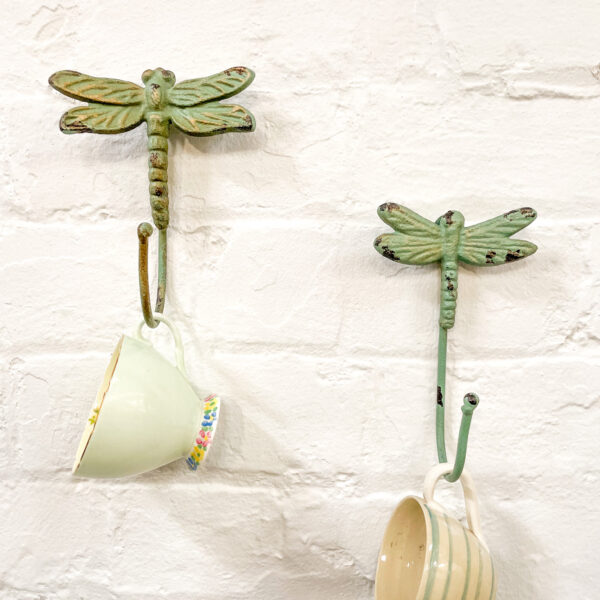 Set 2 Metal Dragonfly Hooks